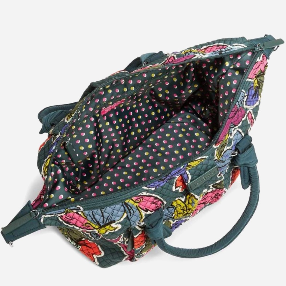 Vera Bradley Hadley Satchel in Falling Flowers NWT - Picture 3 of 3